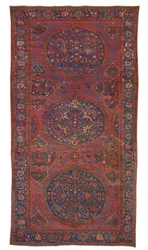 Large Triple Medallion Ushak Carpet, West Anatolia