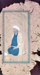 Man Kneeling with Hand Outstretched in Prayer
