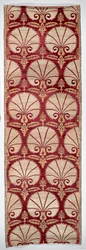 Textile panel with carnation pattern