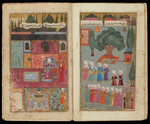 Mehmed III Enthroned From Manuscript Mehmed III