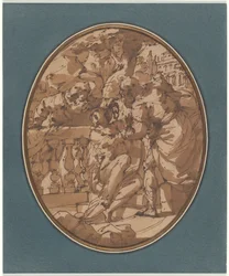 Susannah and the Elders, study for a lost painting