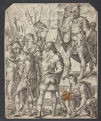 David Arming His Men