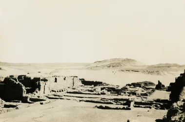 Commercial area in Monastery of St Simeon, Aswan, Egypt