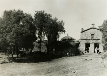 Entrance to enclosure around Church of Our Lady Mary of Zion, Axum, Ethiopia, circa 1937