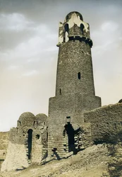 Minaret of al-Mashhad al-Bahari, near Aswan, Egypt