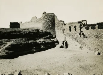 Monastery of St Simeon, seen from southeast, Aswan, Egypt