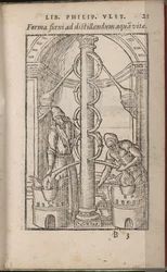 Alchemical Apparatus from: Liber de Secretis Naturae, 1556-1557