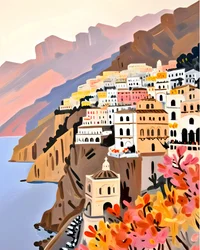 Colorful Amalfi Coast Village