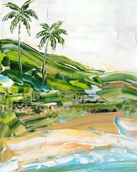 Tropical Beach Palms