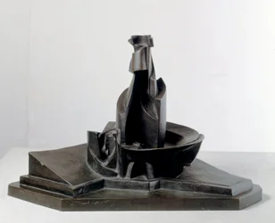 Development of a Bottle in Space (Lines and Force of a Bottle), 1912, 38.1 cm, Milan, Museo del Novecento