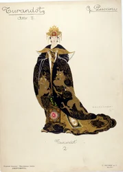 Costume for the Character of Princess Turandot in the Opera 