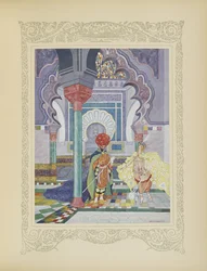 The fairy prince gave three enchanted cattails, illustration from 