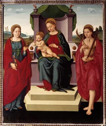 Madonna in Throne Between St Magdalene and Sebastian