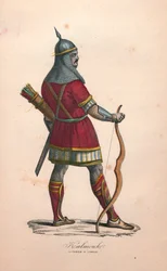 A Kalmouk warrior in combat