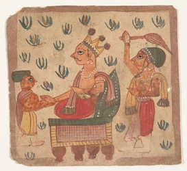A King Seated on His Throne, 1725
