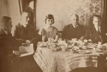 A Meal Aboard the Graf Zeppelin While Flying over the Atlantic