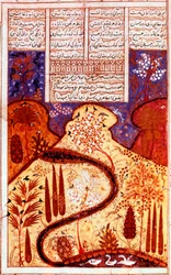 A Paradise Garden, Persian miniature, c. 1300