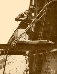 A Riveting Hammer in Operation on the Sydney Harbour Bridge