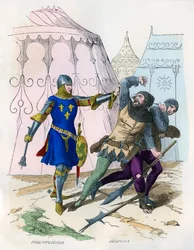 A Sergeant at Arms Arrests a Militia Looter, 1290-1330