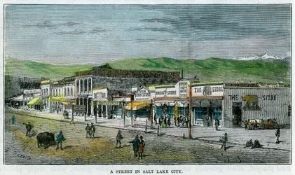A Street in Salt Lake City, Utah, USA