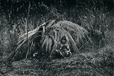 A Yaghan Hut in Fuegia