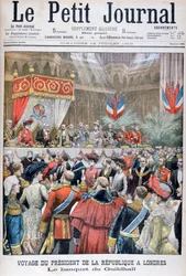 A banquet for the visiting French president, Guildhall, London, 1903
