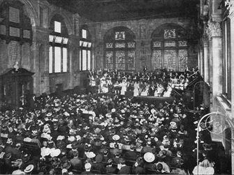 A concert at the Guildhall School of Music, London