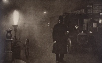 A Constable Directing Traffic in the Fog, London