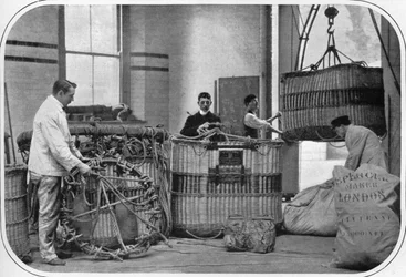 A Corner of a Hot Air Balloon Factory, London, c. 1903