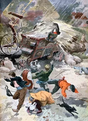 A Farming Machine Struck by Lightning, 1902