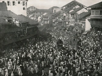 A Great Native Procession, Bombay, India