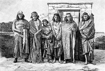 A Group of Patagonians, Argentina, 1895