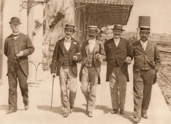 A Group of Gentlemen Walking, 1937