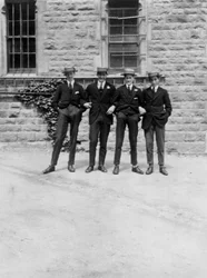 A Group of Schoolboys or Students, c. 1900s-1930s