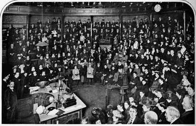 A Lecture at the Royal Institution, London, c. 1903