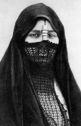 A portrait of an Egyptian woman