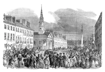 A Procession of Seceding Ministers from St. Andrews Church, Edinburgh, c1895