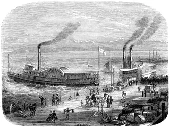 A Quay, San Francisco, California, 19th Century