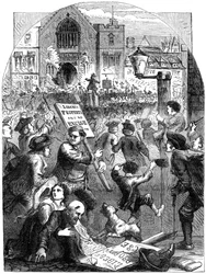 A Riotous Assembly Outside Parliament House, London