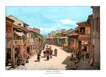 A Street in Hong Kong, 1900