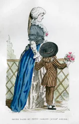 A Young Lady and a Boy