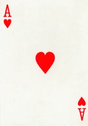 Ace of Hearts from a Deck of Goodall & Son Ltd. Playing Cards
