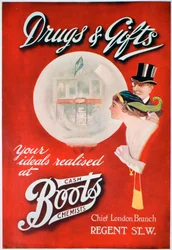 Advert for Boots the Chemists, 1913