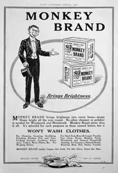 Advert for Brookes Monkey Brand Soap