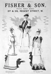 Advert for Fisher and Son, ladies fashion
