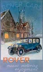 Advert for Rover Cars