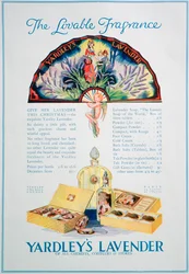 Advert for Yardleys Lavender Perfume and Cosmetics
