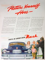 Advert for the Nash 600 car, 1946