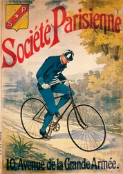 Advertisement for Société Parisienne Bicycles, c1895