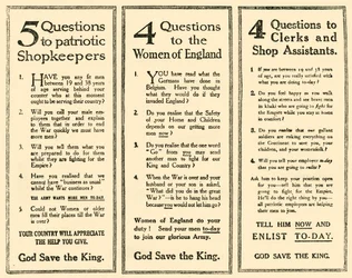 Advertisements Which Helped To Raise Kitcheners Army